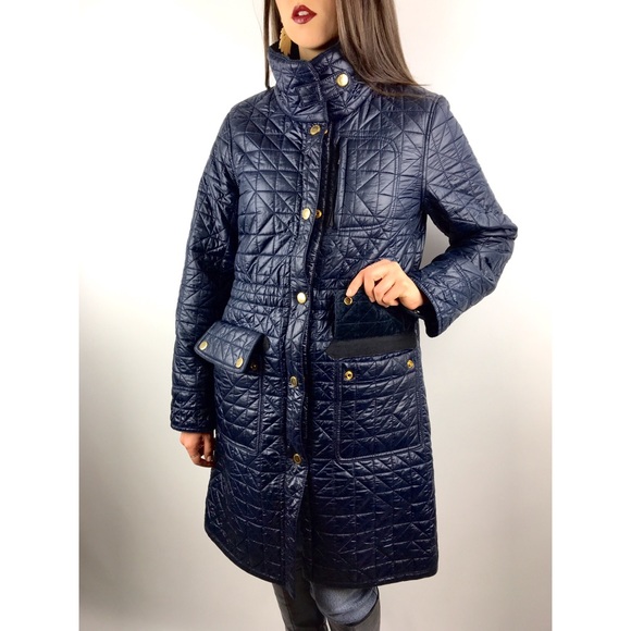 ❌SOLD❌ MARC by MARC JACOBS shiny navy quilted coat - Picture 4 of 8